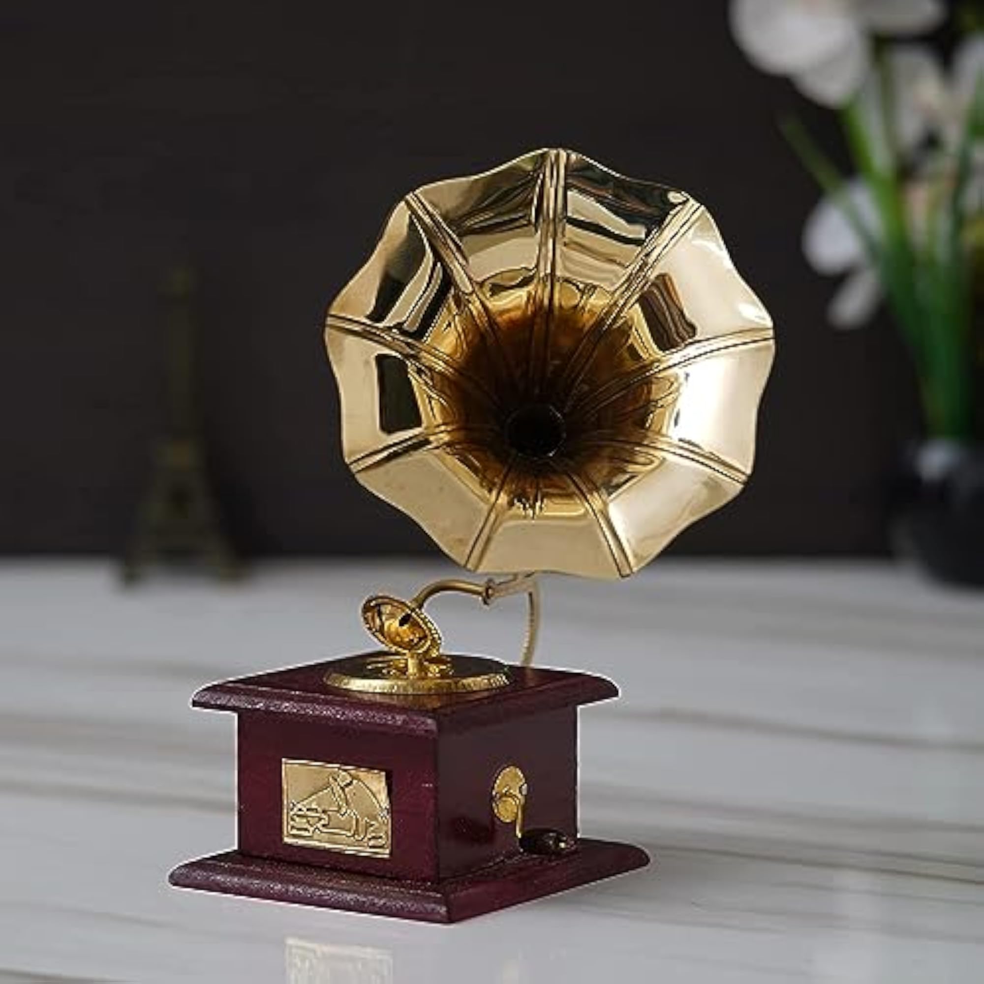 Miniature Vintage Gramophone Showpiece